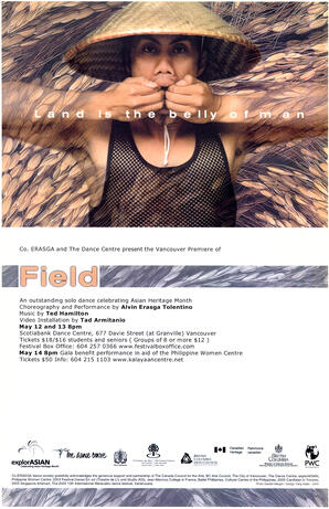Co.ERASGA and The Dance Centre present the Vancouver Premiere of Field