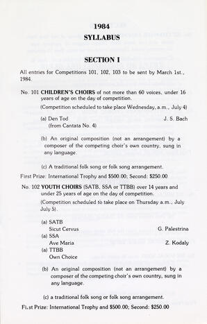 International Choral Festival Kathaumixw: Beginnings