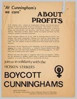 "At Cunningham's we care"... about profits : boycott Cunninghams