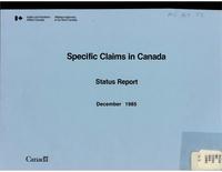 Specific Claims in Canada: Status Report