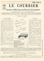 Newsletters of La Société historique francophone de la Colombie-Britannique
