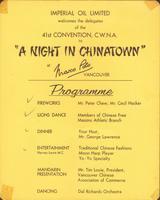"A Night In Chinatown" Programme