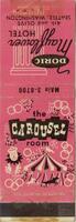 Pink matchbook from The Carousel Room