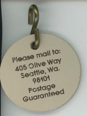 Luggage tag (back)