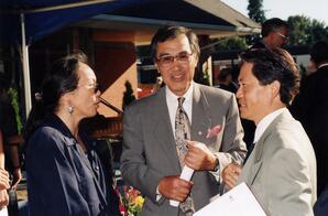 Shirley Chan and Robert Lee at the Groundbreaking Ceremony