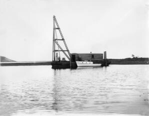 Aileen and small boat [graphic materials]