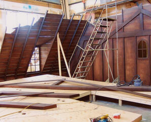 Diary of Anne Frank set under construction