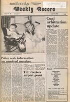 Tumbler Ridge Weekly Record, Volume III, Issue No. 28