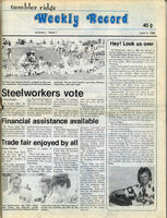 Tumbler Ridge Weekly Record Vol. 1 Issue 1