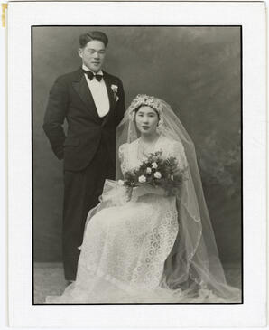Hideo and Hisae's wedding photo