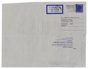 Letter from Racey to Harrison, Dec. 14, 1948 (verso)