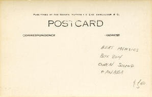 A glimpse of the Harding Memorial, Stanley Park, Vancouver, B.C. (Back)