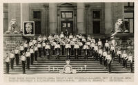 First prize winners Toronto, 1931. World's Fair Chicago, U.S.A. 1933.: West of England, 1934 Pacific Northwest & B.C. Champions 1931-2-3-4-5. Arthur W. Delamont, Conductor.