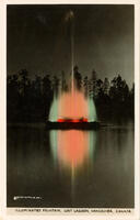 Illuminated Fountain, Lost Lagoon, Vancouver, Canada