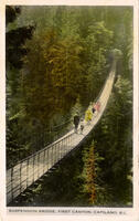 Suspension Bridge, First Canyon, Capilano B.C.