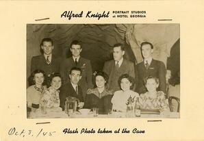 The Cave souvenir photograph 1945
