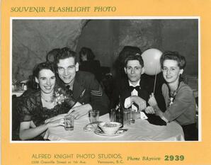 The Cave souvenir photograph 1940 (front)