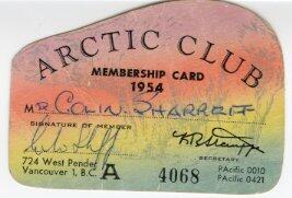 Arctic Club membership card