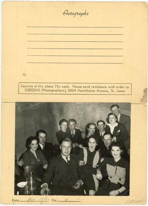 The Cave souvenir photograph 1943