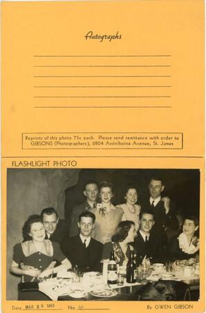 The Cave souvenir photograph 1943