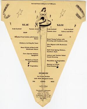 The Cave Spike Jones Menu