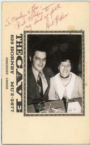 The Cave souvenir photograph 1954