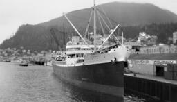 Alaska II in harbour [graphic materials]