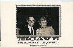 The Cave souvenir photograph 1960 (front)
