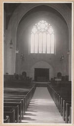 Inside of the church facing the front