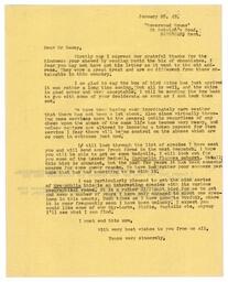 Letter from Harrison to Racey, Jan. 26, 1949 (recto)