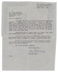 Letter from Racey to Harrison, Mar. 21, 1949 (recto)