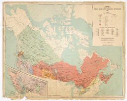 Canada showing location of Indian Bands with Linguistic Affiliations