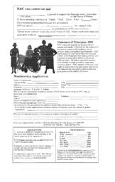National Action Committee on the Status of Women (NAC): Membership Application