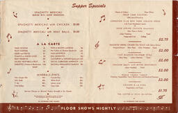 Special Menu - Inside