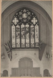 Church interior - stained glass window