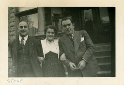 Steve Wilson (Sol Woolf), Rosa McColl, and unknown gentleman (maybe John McColl, Rosa's husband)