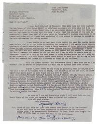 Letter from Racey to Harrison, Jul. 26, 1949 (recto)