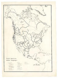 North American Indian Languages -- completed map (black & white)