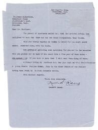 Letter from Racey to Harrison, Nov. 6, 1948 (recto)