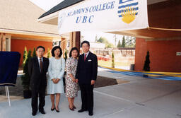 Ceremony attendees pose for a photo