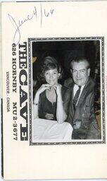 The Cave souvenir photograph 1966 (front)