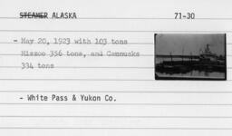 Alaska in harbour [graphic materials]