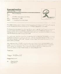 Marcia Braundy's Acceptance of Position on the Canadian Technology Human Resources Board's Standards Committee