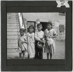 Four Children at Elkhorn Residential School