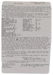 Letter from Racey to Harrison, May 5, 1948 (1, recto)