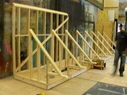 Les Miserables barricade construction (1)