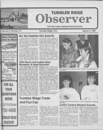 Tumbler Ridge Observer March 9, 1997