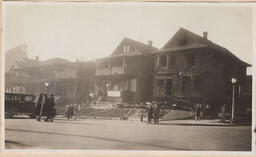 Exterior photo of row of houses - Nelson & Burrard Street
