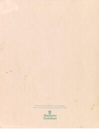 Clippers dinner menu (back)