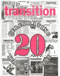 Transition: BC Coalition of People with Disabilities - Celebrating 20 Years in Print